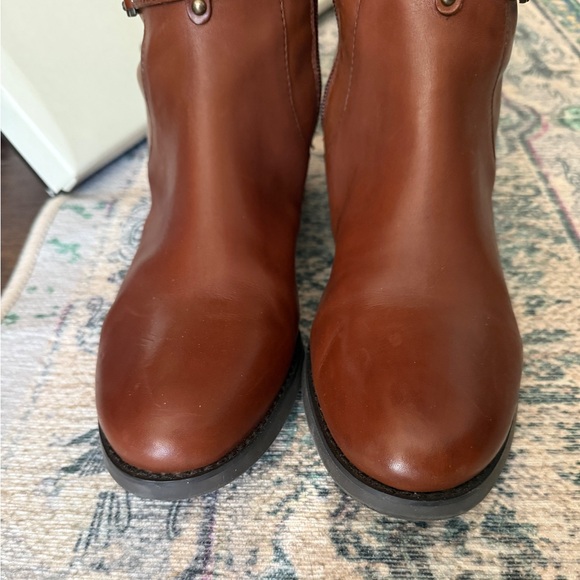 Etienne Aigner brown leather tall riding boots 9.5 - Picture 6 of 8